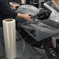 Film de protection transparent PPF auto-cicatrisant anti-jaunissement pour moto, hydrophobe, anti-éclats de pierre, anti-UV, vente en gros