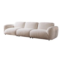 Canapé nuage en tissu style griffe de chat, crème de luxe, canapé droit moderne pour salon
