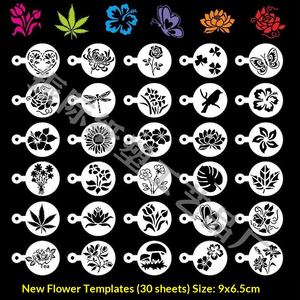 Tavoletta di Disegno Traforata in PET per Decorazione Torte e Biscotti, Forniture per Pittura a Spruzzo, Accessori per Fiori e Caffè Fai-da-Te - Product Image 2