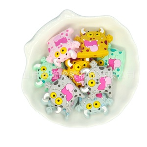 Perles de dentition en silicone pour bébé, jouet doux en forme d'animal, pour 0-24 mois, unisexe - Product Image 3