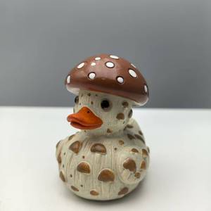 Capricciosa figurina in resina di anatra vegetale-arredamento da cucina carino, ornamento da giardino divertente, regalo unico per gli amanti del cibo - Product Image 6