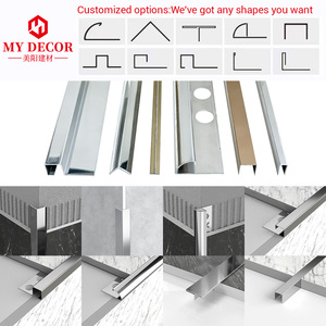 Profilé d'angle extérieur en acier inoxydable en forme de L, finition or, étanche, pour <span class=keywords><strong>carrelage</strong></span>, vente en gros, usine de Foshan - Product Image 5