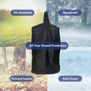 Housse de protection <span class=keywords><strong>étanche</strong></span> pour l'<span class=keywords><strong>extérieur</strong></span>, 600D, résistant <span class=keywords><strong>à</strong></span> l'eau, Oxford, four <span class=keywords><strong>à</strong></span> <span class=keywords><strong>pain</strong></span> cuit au charbon, BBQ, fumeur, grille, couverture de four <span class=keywords><strong>à</strong></span> Pizza - Product Image 4