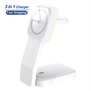 Cargador Inalámbrico Schitec de 15W Máx. con Luz LED Suave y Control, Estación de Carga Inalámbrica Flexible 3 en 1 para iPhone, Airpods e iWatch - Product Image 6