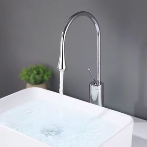 Robinet de lavabo de salle de bain pivotant en laiton chromé, style nordique, monotrou, avec cartouche céramique pour <span class=keywords><strong>eau</strong></span> chaude et froide, design minimaliste et à <span class=keywords><strong>d</strong></span>ébit contrôlé - Product Image 6