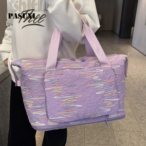 PASUXI Lässige Polyester-Reisetasche mit Reißverschluss, Große Kapazität, Faltbare Wochenendtasche, Leichte Sporttasche, Wasserdichte Gepäcktasche - Product Image 1