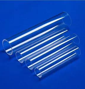 HY工場カスタマイズ高純度透明石英ガラス管透明耐熱石英ガラス管