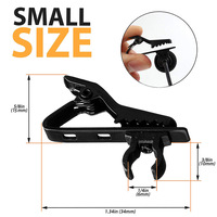 Microphone cravate avec clip métallique, pièces de rechange pour microphone, clip de col pour chemise