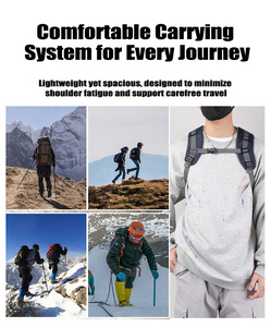 Zaino da Viaggio Outdoor da 40L Impermeabile Resistente Leggero e di Grande Capacità con Logo Personalizzato per <span class=keywords><strong>Trekking</strong></span> Campeggio ed Escursionismo - Product Image 5