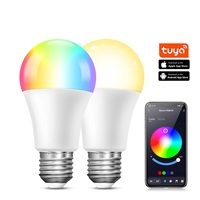 Ampoule Connectée Tuya WIFI Intelligente RVB B22 ALEXA CCT, Réglage de la Couleur, Télécommande, Variateur Progressif, Éclairage Intelligent E27 Transfrontalier