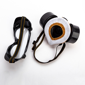 <span class=keywords><strong>Masque</strong></span> respiratoire à double réservoir avec filtre à charbon actif anti-poussière, anti-gaz et chimique réutilisable Np 306 avec lunettes de sécurité - Product Image 5