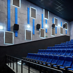 Paneles Acústicos <span class=keywords><strong>de</strong></span> Pared con Diseño <span class=keywords><strong>de</strong></span> Ondas 3D |   Panel Acústico Decorativo <span class=keywords><strong>de</strong></span> Fieltro PET <span class=keywords><strong>de</strong></span> 600x600mm para Hoteles, Cines y Teatros - Product Image 4