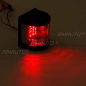 ไฟนำทาง LED สแตนเลส 12V 2 ชิ้น สีแดงเขียว สำหรับเรือเดินทะเล เรือยอชท์ ไฟเตือน - Product Image 2