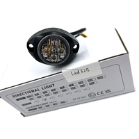 Feux de signalisation cachés homologués UKCA ECE R65 Classe 1 R10, 12 Watts, feux stroboscopiques pour voiture LTD325, deux têtes lumineuses synchronisées, clignotants LED