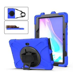 Rugged handle portable shockproof case for Samsung Galaxy tab Active4 pro 10.1 strap protective case with pen holder