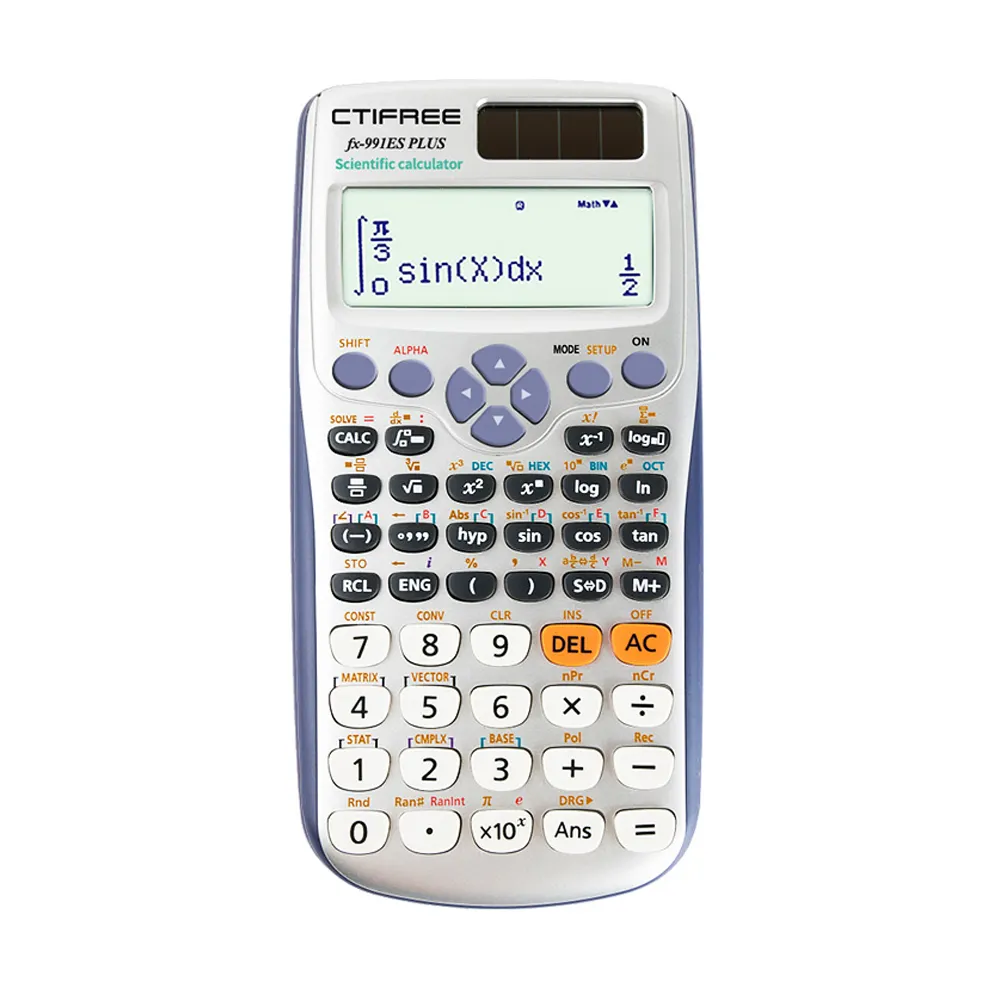 เครื่องคิดเลขโรงเรียนที่ขายดีที่สุดสามารถปรับแต่งด้วย LOGOfx-991 Esp 417 เครื่องคิดเลขวิทยาศาสตร์มัลติฟังก์ชั่น