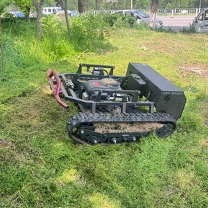 Free Shipping Zero Turn Remote Lawn Mower Industrial RC Petrol <b>Gasoline</b> Grass Cutter Machine YH-800 Remote Control Flail Mower Y - Product Image 5
