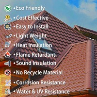 Tejas de Techo Fáciles de Instalar, Tejas Romanas de Uganda, Tejas de PVC Estilo Romano, Tejas Españolas de PVC, Techos para Casas