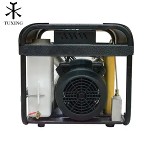 TUXING Hot Selling 300bar 4500psi 30mpa Digital Gauge Auto Purge Valve AC Power PCP Paintball Hunting Fan-Cooling Air Compressor