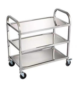 Chariot en acier inoxydable Offre Spéciale avec roues VICTORY Chariot d'équipement de restauration en inox pour hôtels et restaurants - Product Image 3