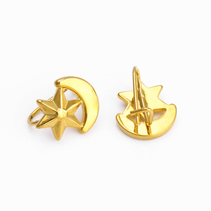 Set di Gioielli FS Vintage con Combinazione Stella e Luna, Placcato in Oro Italiano 18K, per Occasioni Speciali e Feste - Product Image 2