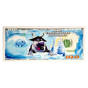 6 Billetes de Papel de Aluminio Plateado con Temática de Anime Americano de Blancanieves y los Siete Enanitos: Moneda Conmemorativa de la Princesa Elsa, Regalo Coleccionable - Product Image 2