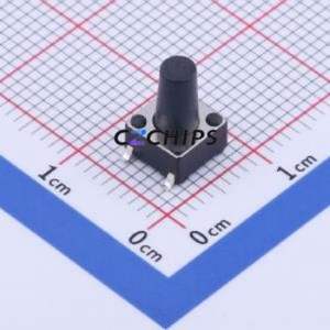 GT-TC089B-H095-L1 Tactile Switch SMD-4P,6x6mm Switch Single Pole Single Throw Round Button 2.5N Vertical Mount - Product Image 1