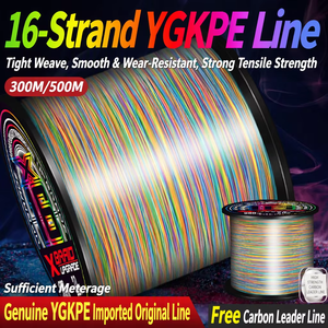 Ligne de pêche flottante tressée en PE YGKPE16X, robuste, colorée verte, multifilament, écologique, <span class=keywords><strong>pour</strong></span> <span class=keywords><strong>la</strong></span> pêche au gros gibier en rivière - Product Image 2