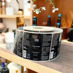 Tùy chỉnh mỹ phẩm sản phẩm Logo chai giấy nhãn tag Vinyl lá vàng Sticker dính in ấn nhãn không thấm nước - Product Image 3