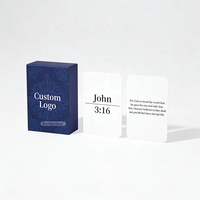 Cartes de bénédiction bibliques personnalisées, impression OEM, cartes d'encouragement chrétien personnalisées avec des versets bibliques