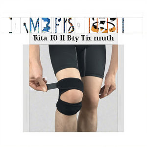 Cinturón Deportivo para Rótula, Transpirable, Absorbente de Impactos, con Compresión, Protección Integral, Antideslizante, Delgado, de Spandex y Nailon - Product Image 3