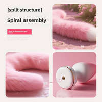 Delove APP Control Fox Tail Butt Plug avec vibrations puissantes, stimulateur anal pour le plaisir personnel des adultes, jouet de flirt
