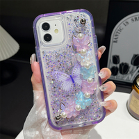 Casing HP Anti Benturan Model Kupu-kupu dengan Rangka Depan PC dan Lapisan Epoxy untuk Sam A16 A06 S24FE