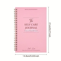 Spiral harian suasana hati Log A5 Planner untuk penyembuhan emosional perhatian diri cinta kecemasan & depresi bantuan Hardcover kertas penutup
