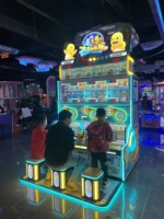 Machine d'arcade à monnayeur Magic Amusement IP Series Battle Vs. Baobao Dragon Shooting pour 3 joueurs, avec lumières clignotantes, en métal et acrylique