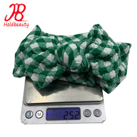 Bandeau tricoté à carreaux à la mode mousse bulle tissu vichy accessoires de cheveux à carreaux