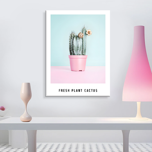 Vente en gros de peinture de <span class=keywords><strong>cactus</strong></span> Art mural Plante Peinture sur toile imprimée pour décoration murale - Product Image 5