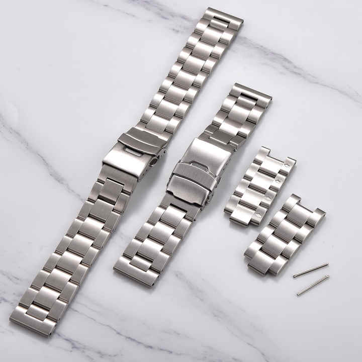 Factory Wholesale Price 18mm 20mm 22mm Stainless Steel Smart Strap Charm Folding Butterfly Buckle Watch Band