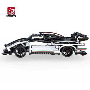 CaDA Racing Car Vehicle Technic Building <b>Block</b> Bricks 2.4G <b>Plastic</b> <b>Block</b> Remote Control Rc Car Toy - Product Image 5