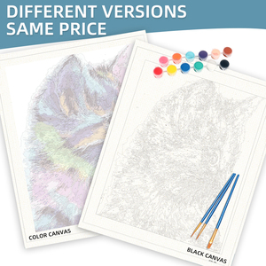 Wholesale 40*50cm <strong>Canvas</strong> <strong>Pictures</strong> <strong>Without</strong> <strong>Frame</strong> <strong>Printed</strong> by Numbers Dropship Animal Subjects Paint by Numbers - Product Image 5