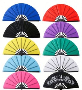 Éventail Pliant en Bambou de 13 Pouces Grande Taille, Personnalisable avec Logo Imprimé, en Papier avec Décoration Peinte pour Mariages - Vente Flash - Product Image 6