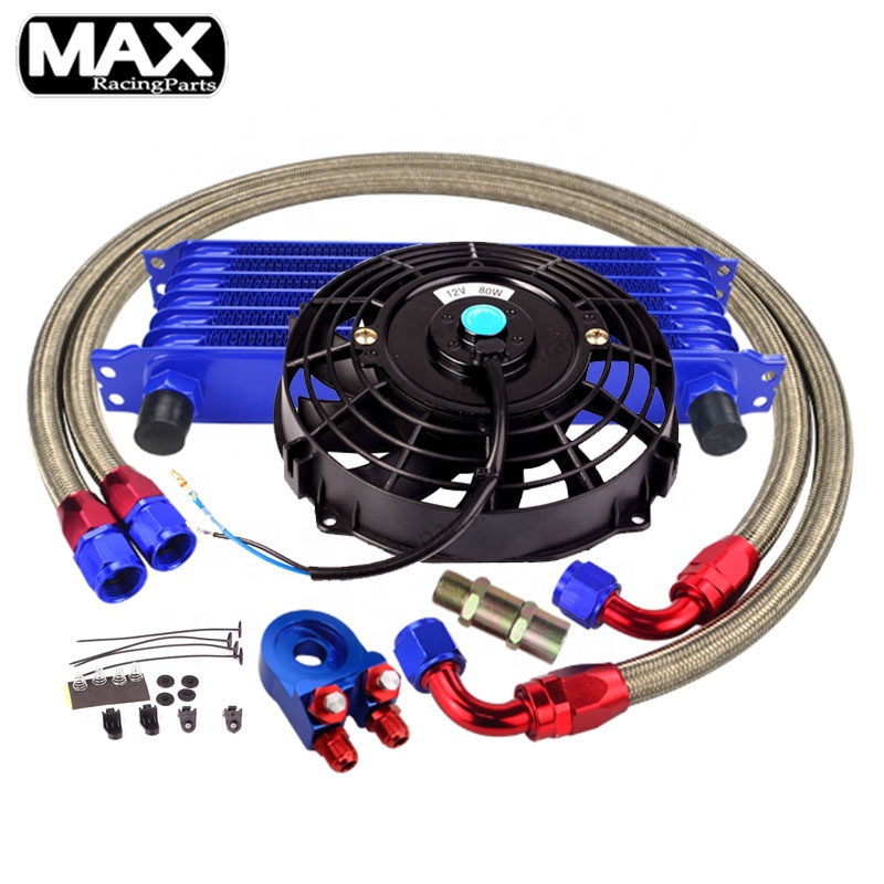 Kit Refroidisseur D'Huile Moteur 13 Rangées AN10 – Radiateur Universel Voiture, Performances Et Fiabilité Accrues