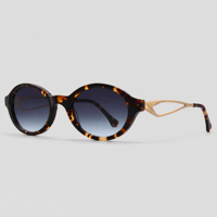 Lunettes de soleil polarisées ovales de petite taille de haute qualité avec logo personnalisé Lmamba, colorées, élégantes, en acétate haut de gamme, protection UV