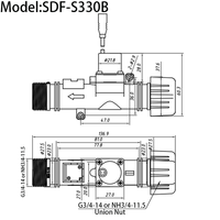 Kilitli Solenoid Valf Fabrikası DC 3V G3/4 Yüksek Dayanıklılık OEM Enerji Tasarruflu Plastik Bahçe Sulama Zamanlayıcısı S330B için