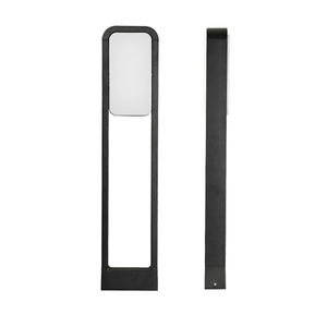 Nueva Lámpara de Poste LED Rectangular de Aleación de Aluminio para Exteriores IP65 con Luz Diurna de 6000K, Control Táctil y 3 Años de Garantía - Product Image 1