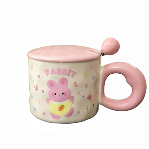 <span class=keywords><strong>Cadeau</strong></span> d'anniversaire pour filles, ensemble de tasses en céramique en forme de lapin de dessin animé - pour garçons, pour la Saint-Valentin et la fête des enfants - Product Image 5