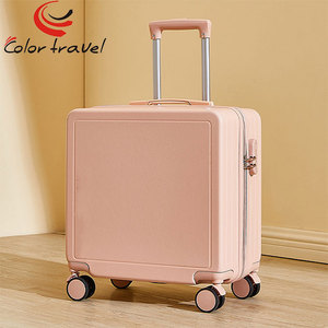 <span class=keywords><strong>Valigia</strong></span> Unisex da 18 Pollici in ABS, <span class=keywords><strong>Dimensioni</strong></span> Ridotte, Resistente, con 4 Ruote Girevoli, Serratura, Impermeabile, Leggera, Alla Moda per Viaggi - Product Image 3