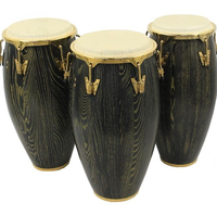 Ensemble de congas 10 et 11 pouces, percussions latines professionnelles, avec quincaillerie chromée, pour la performance musicale salsa/afro-cubaine