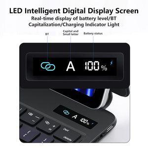 Étui de <span class=keywords><strong>tablette</strong></span> portable ultra fin pour <span class=keywords><strong>Samsung</strong></span> Galaxy Tab S11, étui intelligent magnétique avec pavé tactile intégré, rétroéclairage RVB - Product Image 4