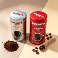 Boîte en métal de qualité alimentaire grande capacité pour thé, suppléments en poudre, café en grains, avec joint d'étanchéité, pour l'emballage du thé et du café